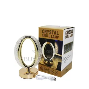 Photo - Color Changing Rechargeable Crystal Table Lamp