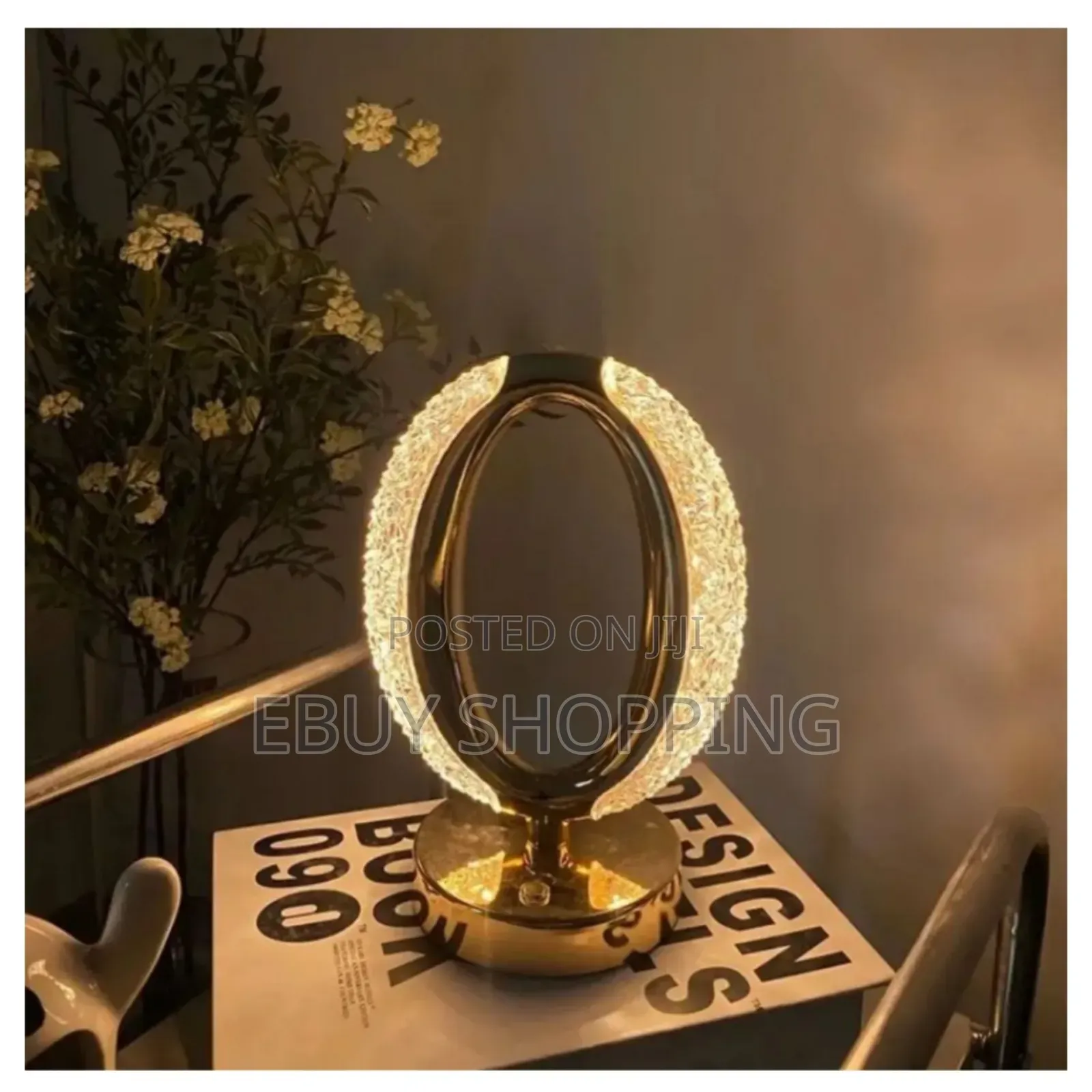 Color Changing Rechargeable Crystal Table Lamp