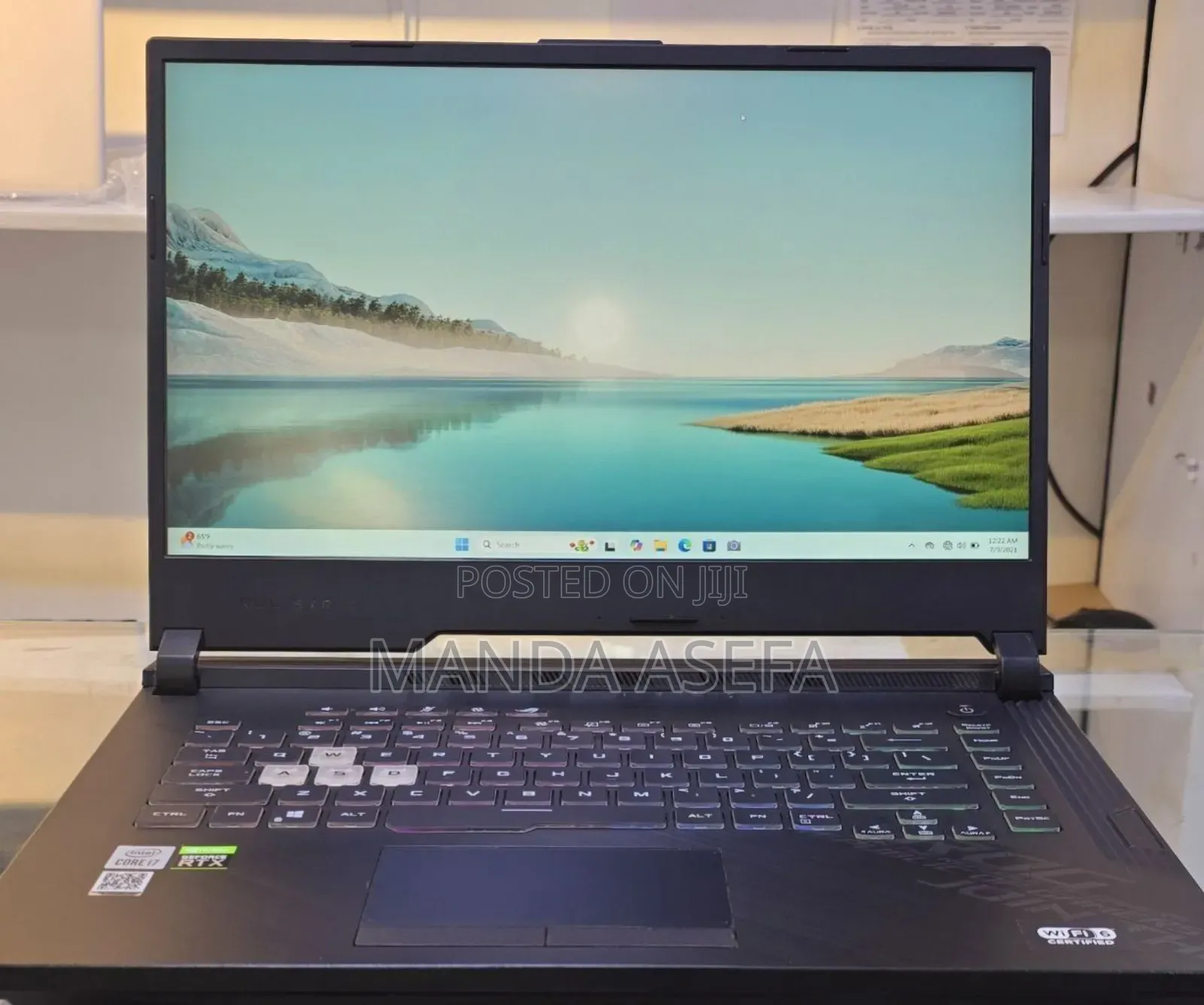 New Laptop Asus ROG Strix G15 16GB Intel Core I7 SSD 1T