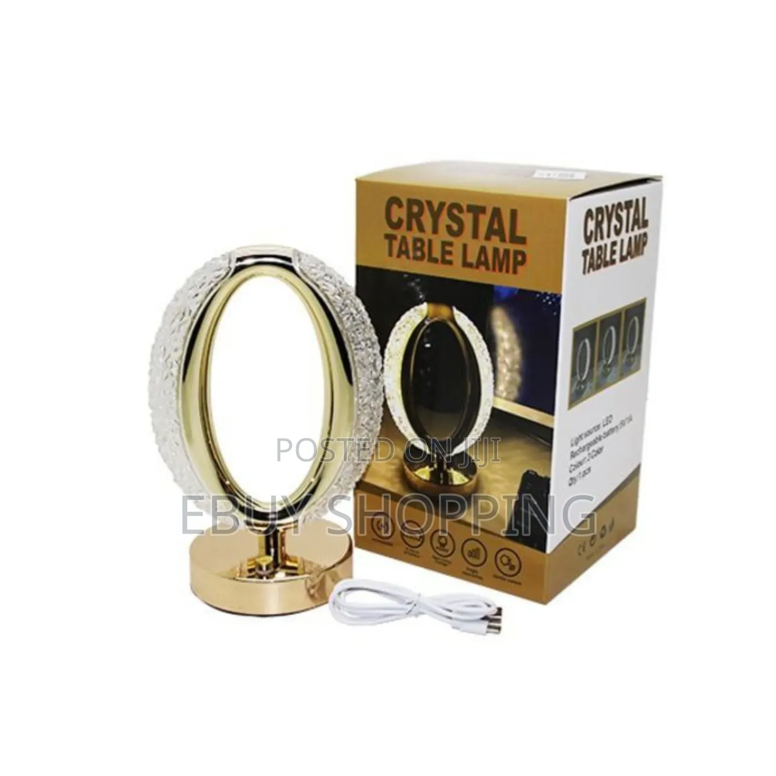 Crystal Table Lamp With Three Modes