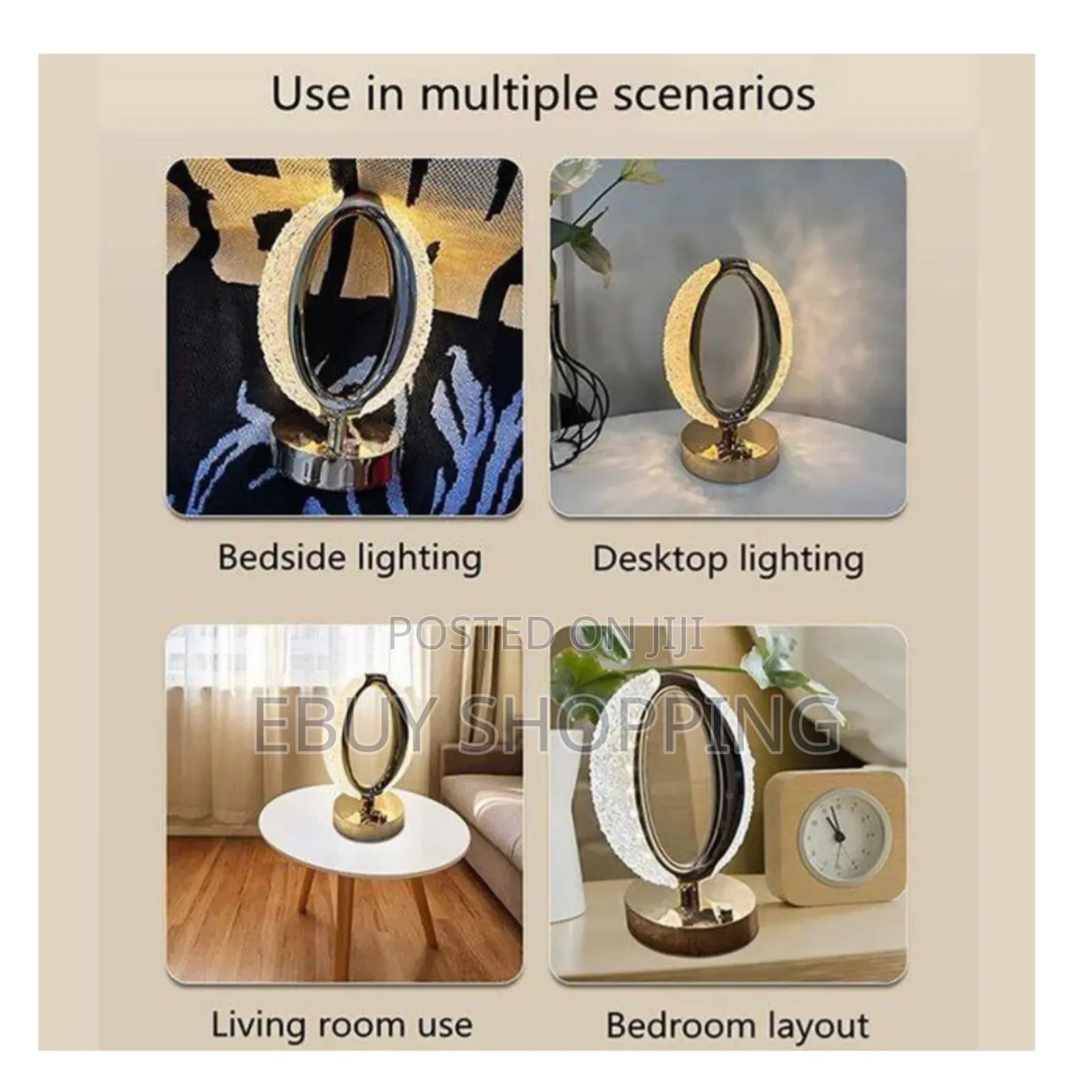 Crystal Table Lamp With Three Modes