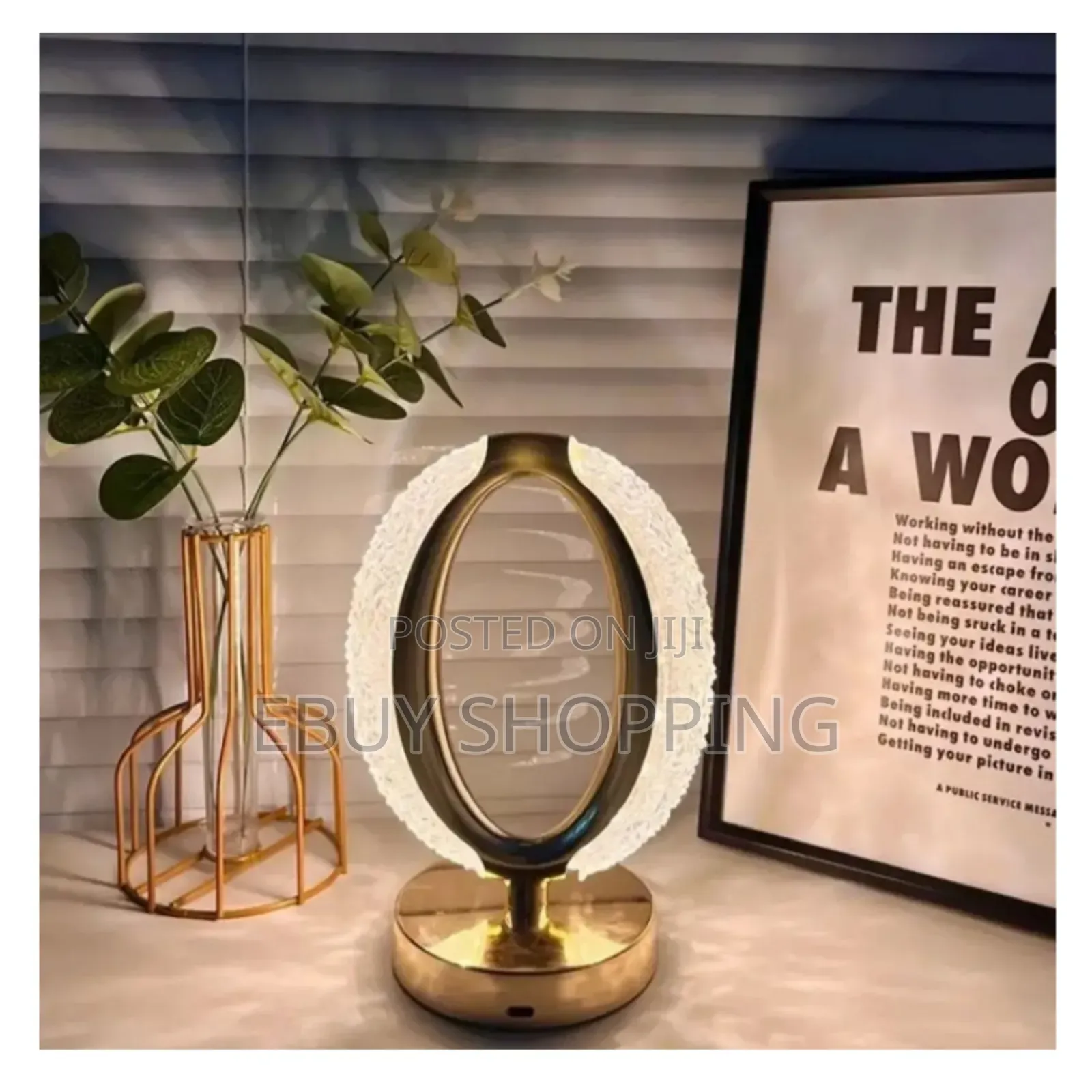 Crystal Table Lamp With Three Modes