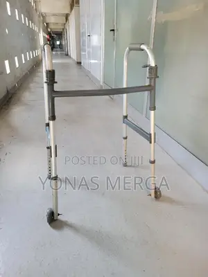 Photo - Walker for Senior Adult. Front Wheels. Made Out of Aluminium