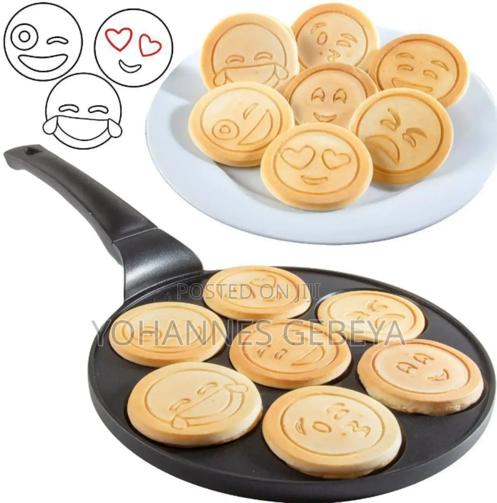 Smiley Face Non Stick Pancake Pan