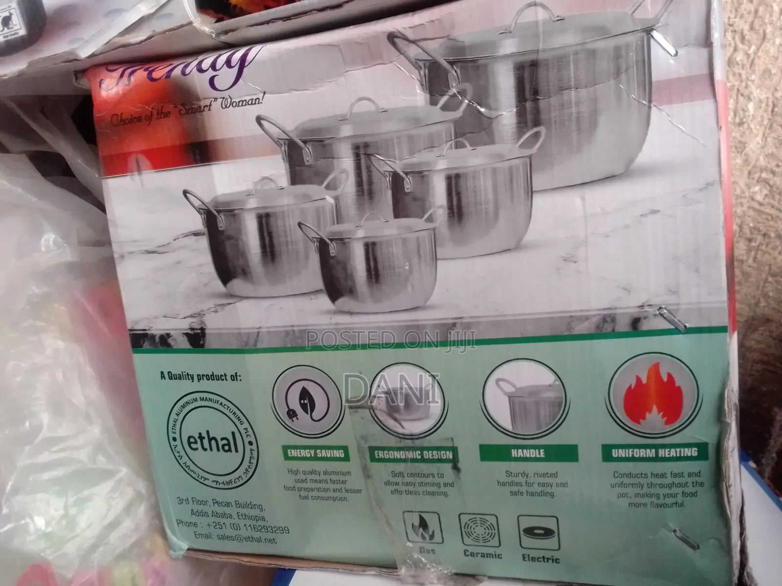 Ethaብረት ድስት