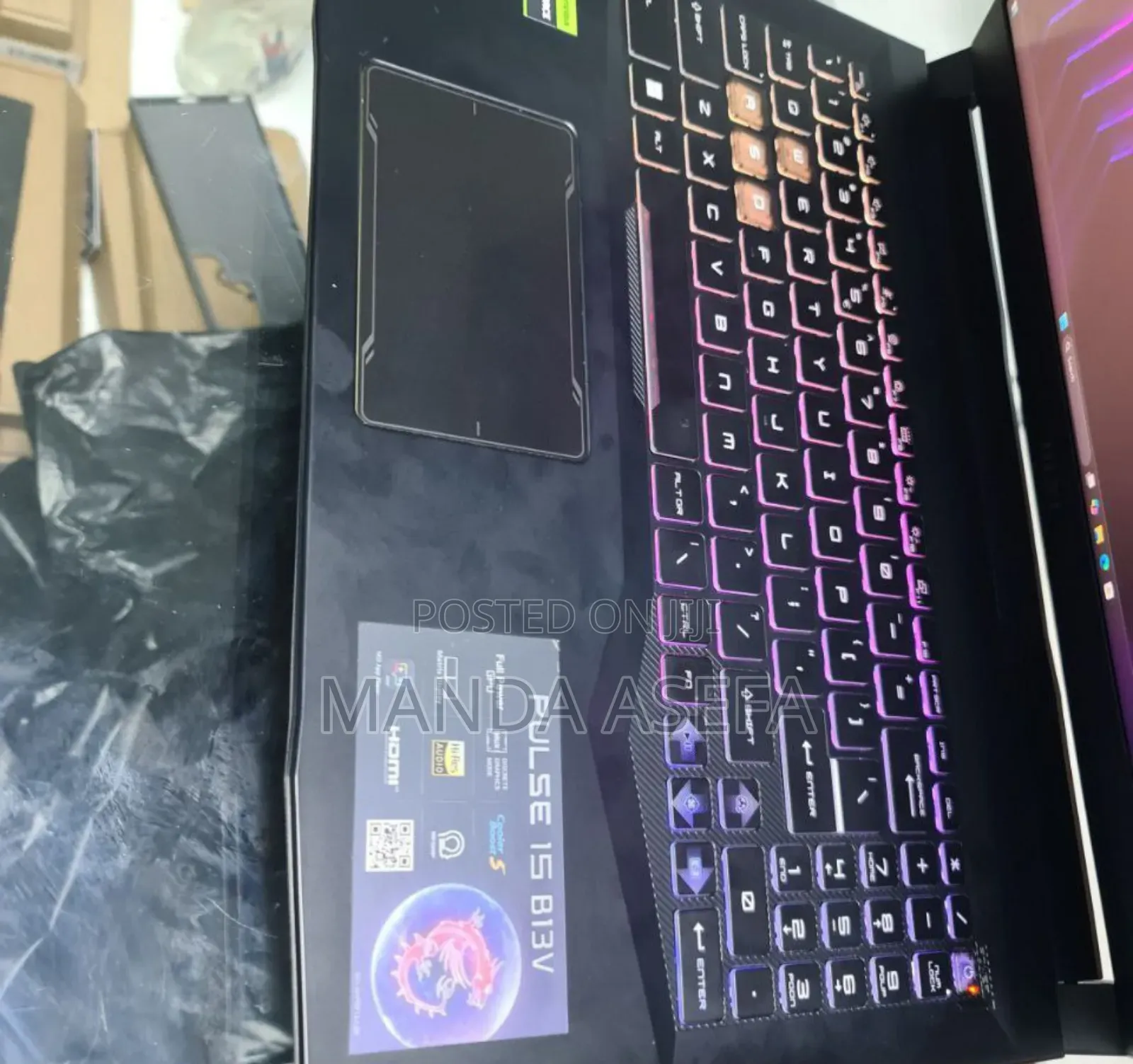 New Laptop MSI 16GB Intel Core I7 SSD 512GB