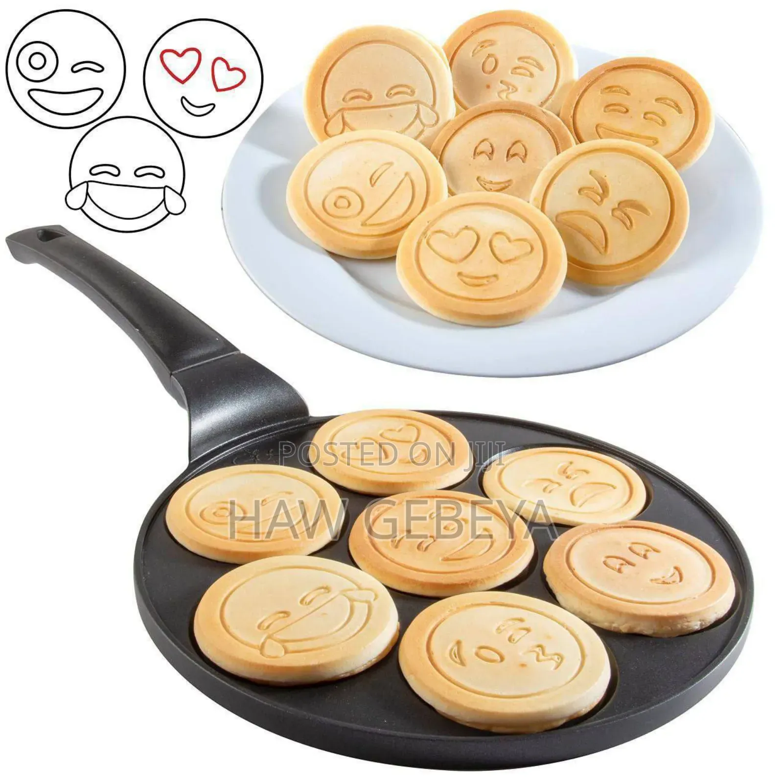Smiley Face Non Stick Pancake Pan 
