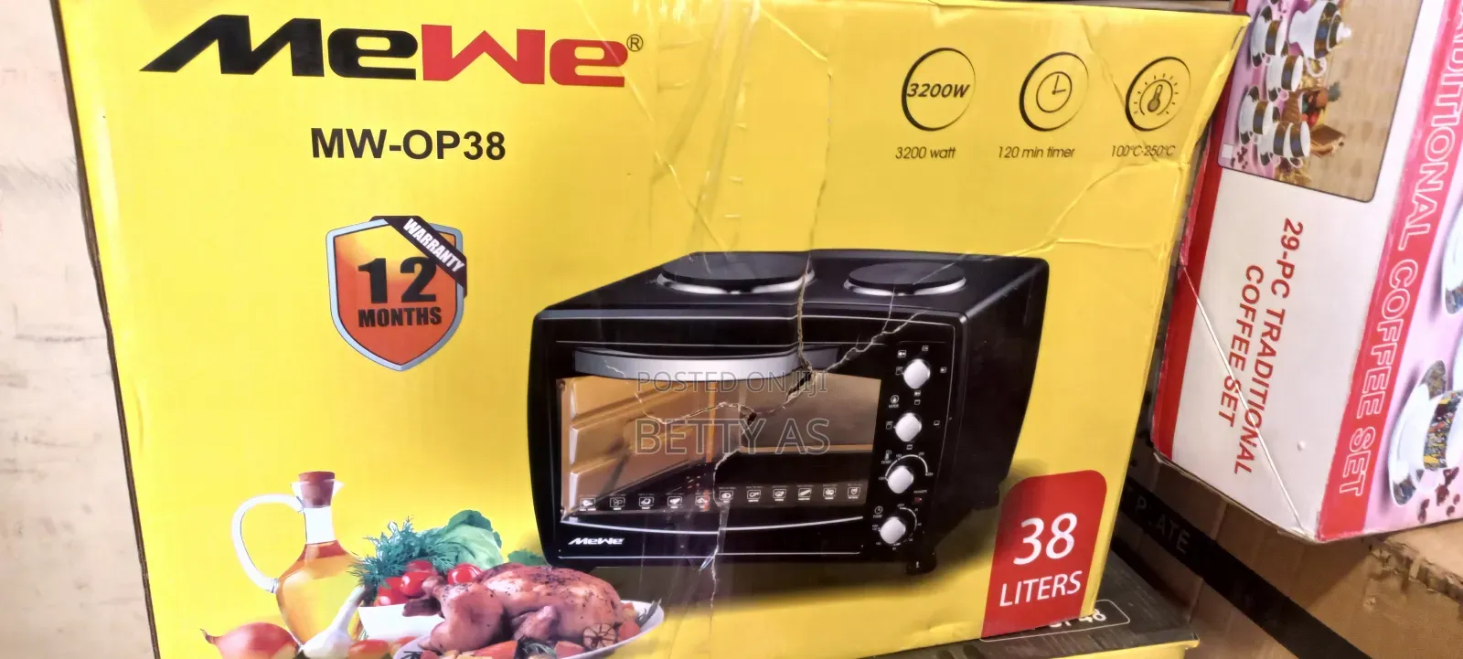 Mewe Oven With 2hot Plate