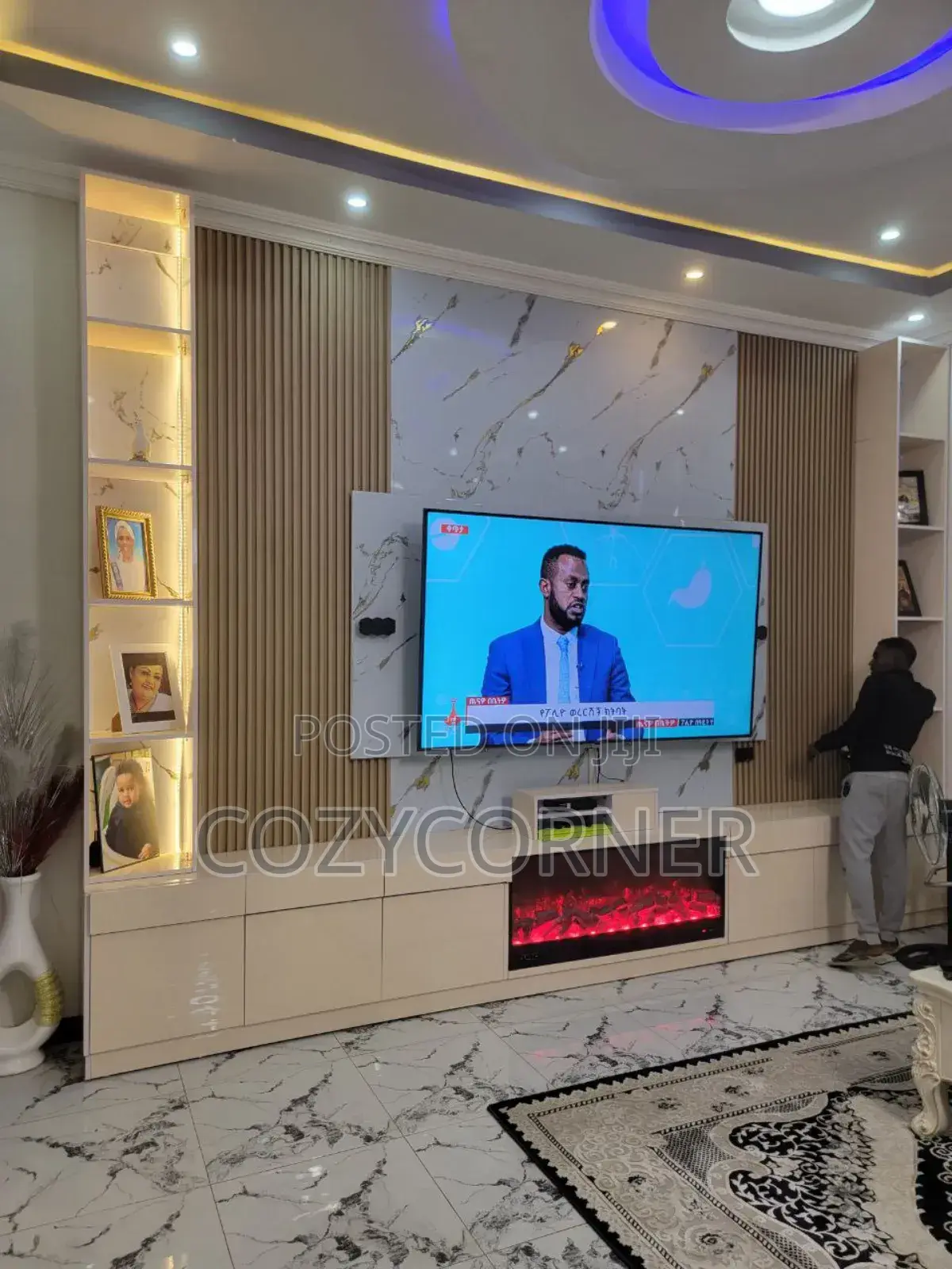Lavish TV Stand Priced Per Square Meter.