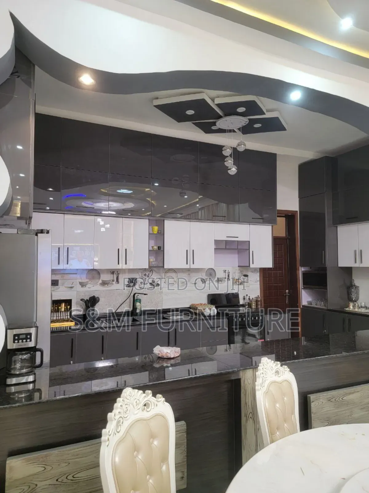 Lavish Open Kitchen Cabinet Priced Per Square Meter.