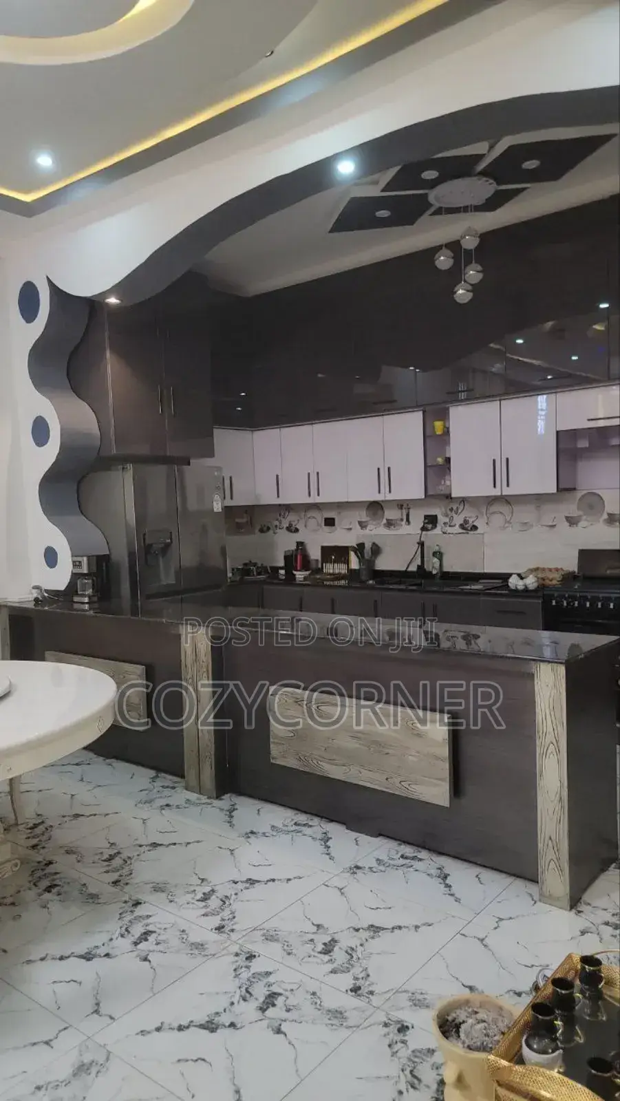 Lavish Open Kitchen Cabinet Priced Per Square Meter. ኪችን ካቢኔት