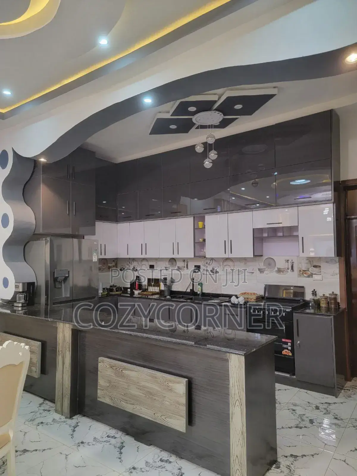Lavish Open Kitchen Cabinet Priced Per Square Meter. ኪችን ካቢኔት