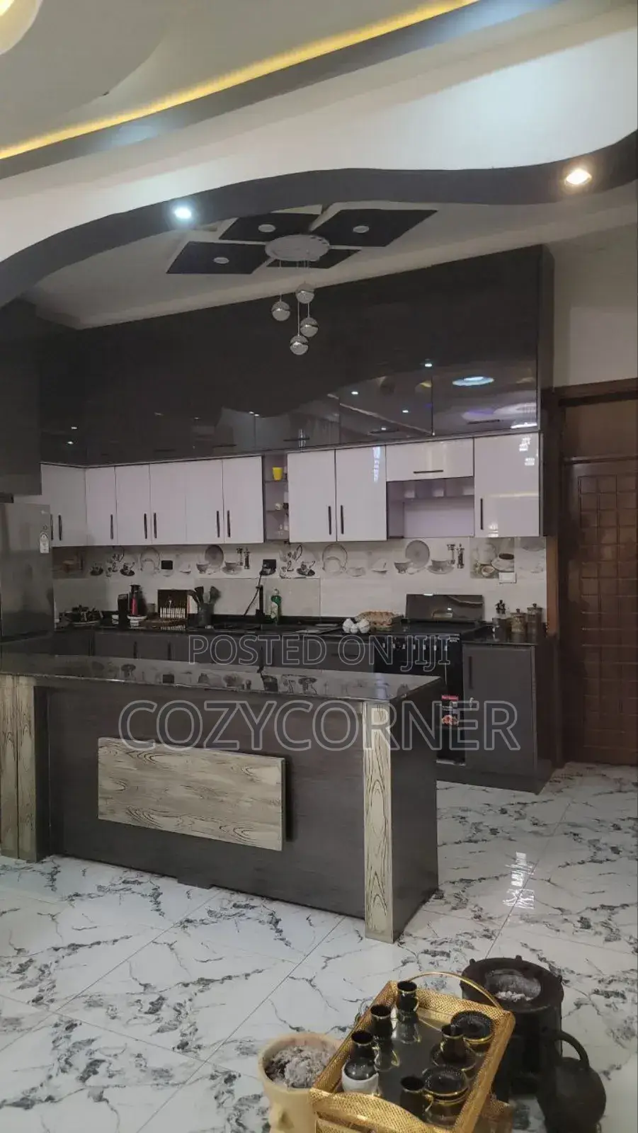 Lavish Open Kitchen Cabinet Priced Per Square Meter. ኪችን ካቢኔት