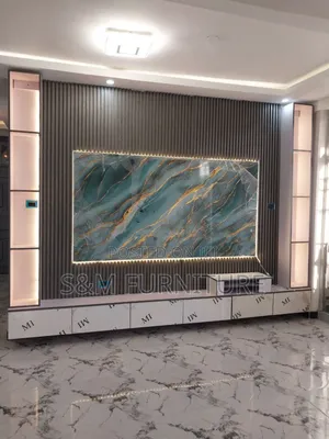 Tv Stand With Lap of Luxury Valued Per Square Meter.