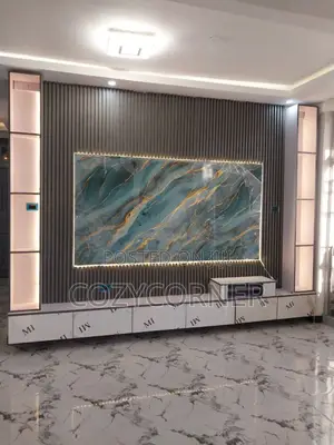 TV Stand With Lap of Luxury Valued Per Square Meter.