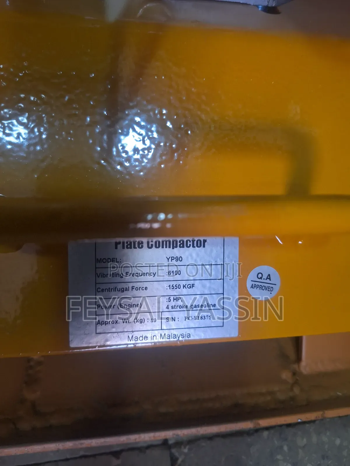 Compactor Plate Robin 90 - 120