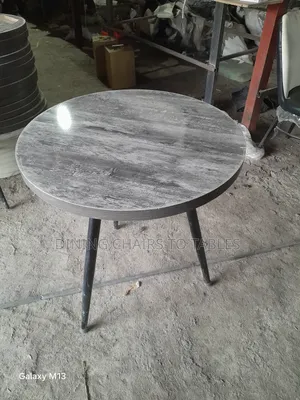 Dining Table With Metal Legs and MDF