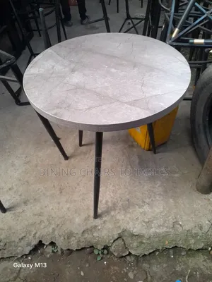 Dining Table With Metal Legs and MDF