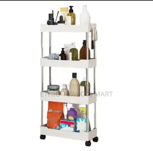 Photo - Multi-functional 4 Tier Movable Storage Rack