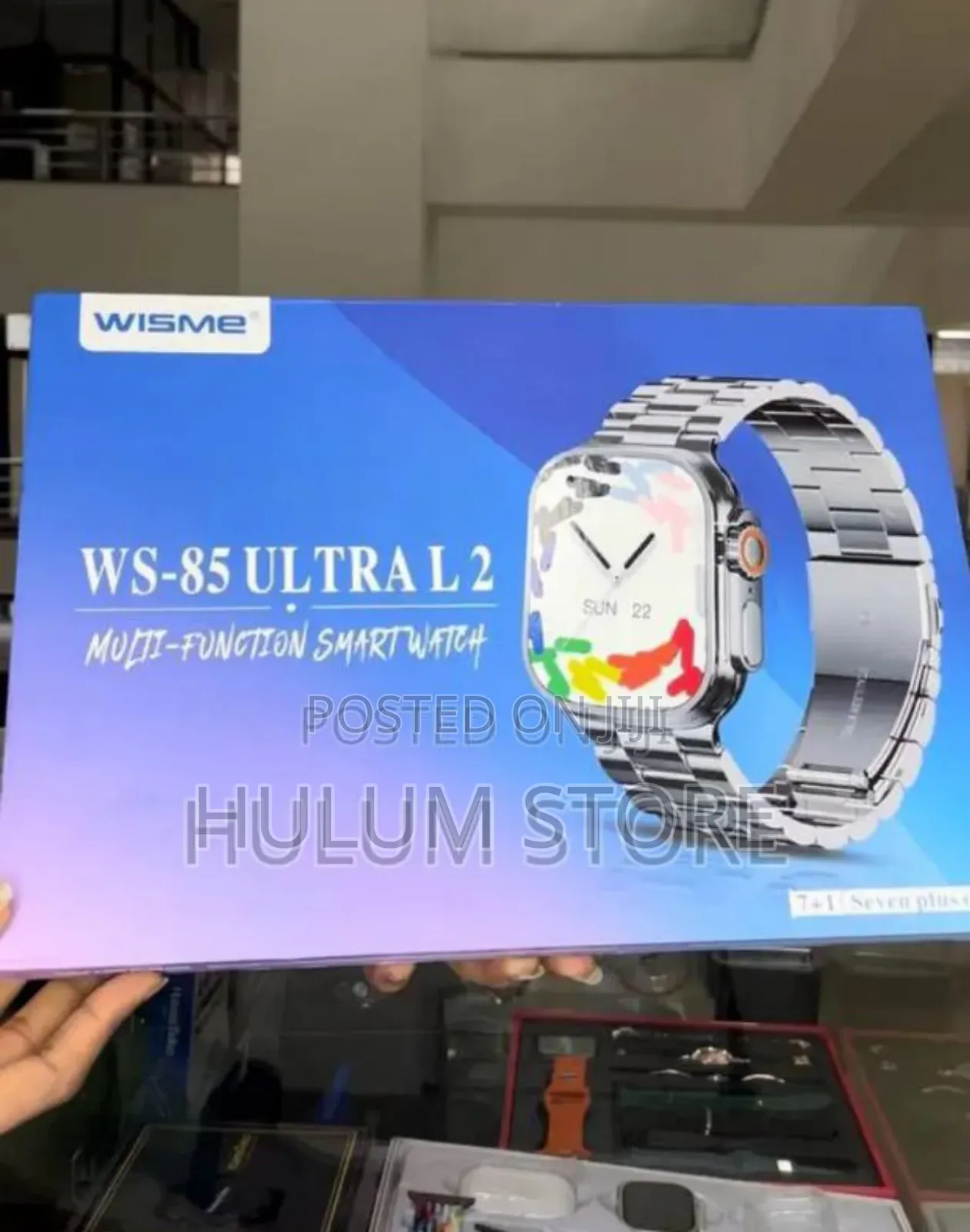 Ws-85 Ultra L2 7 አይነት ማሰሪያ ያለው Smart Watch