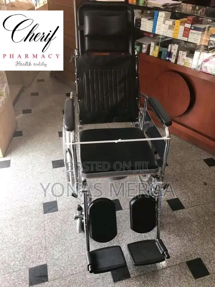 Toilet Wheelchair፶0፯wheelchair7*ዊልቼርsteel or Aluminum Frame