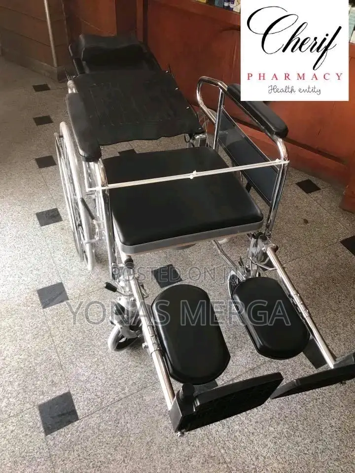 Toilet Wheelchair፶0፯wheelchair7*ዊልቼርsteel or Aluminum Frame