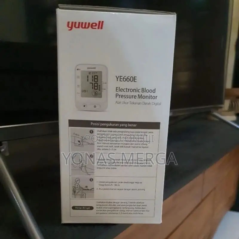 Yuwell Electronic Blood Pressure Monitor Ye660d፪×፪bpmየደም ማሽን