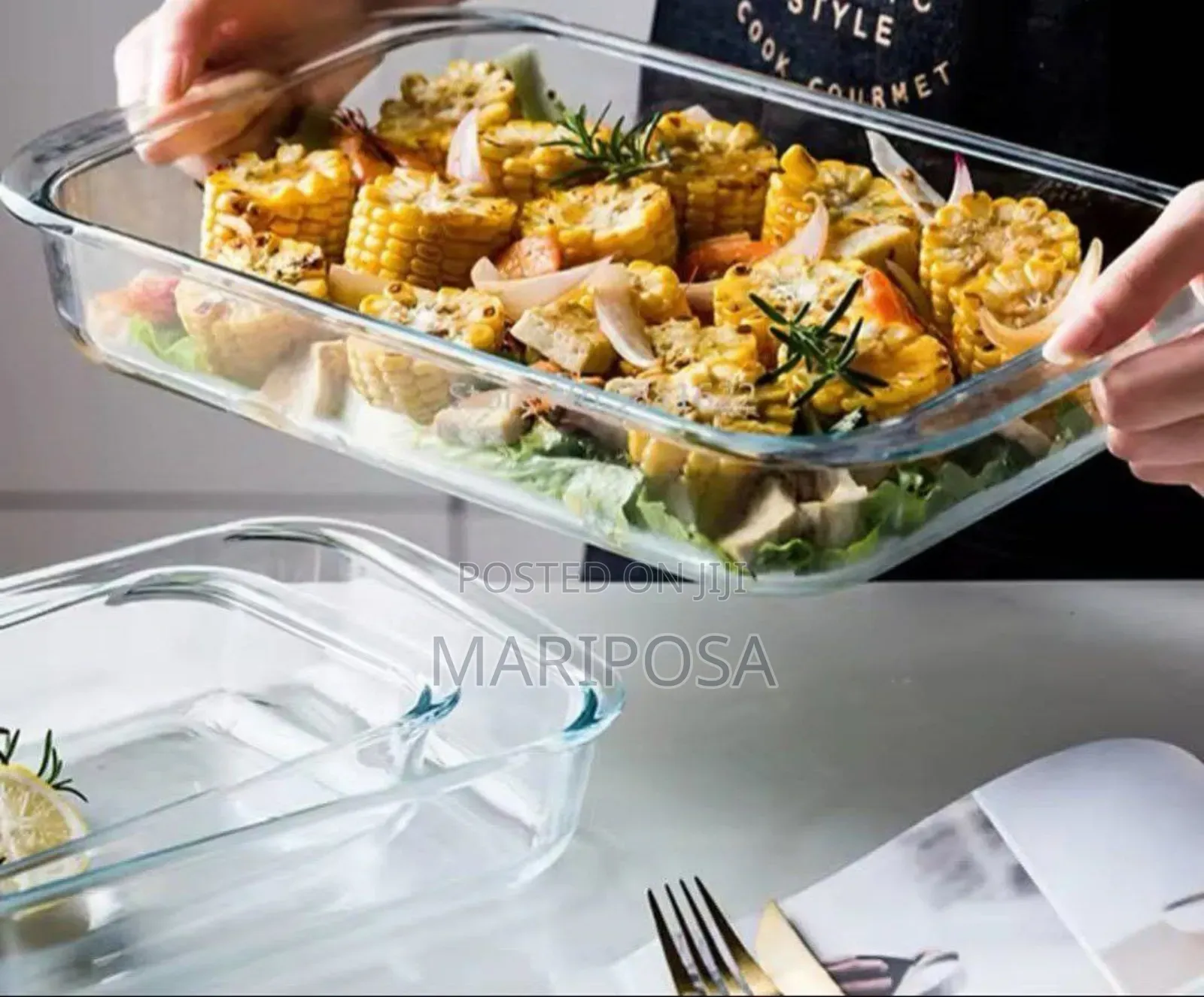  
Tempered Glass Bakeware Set 3pcs