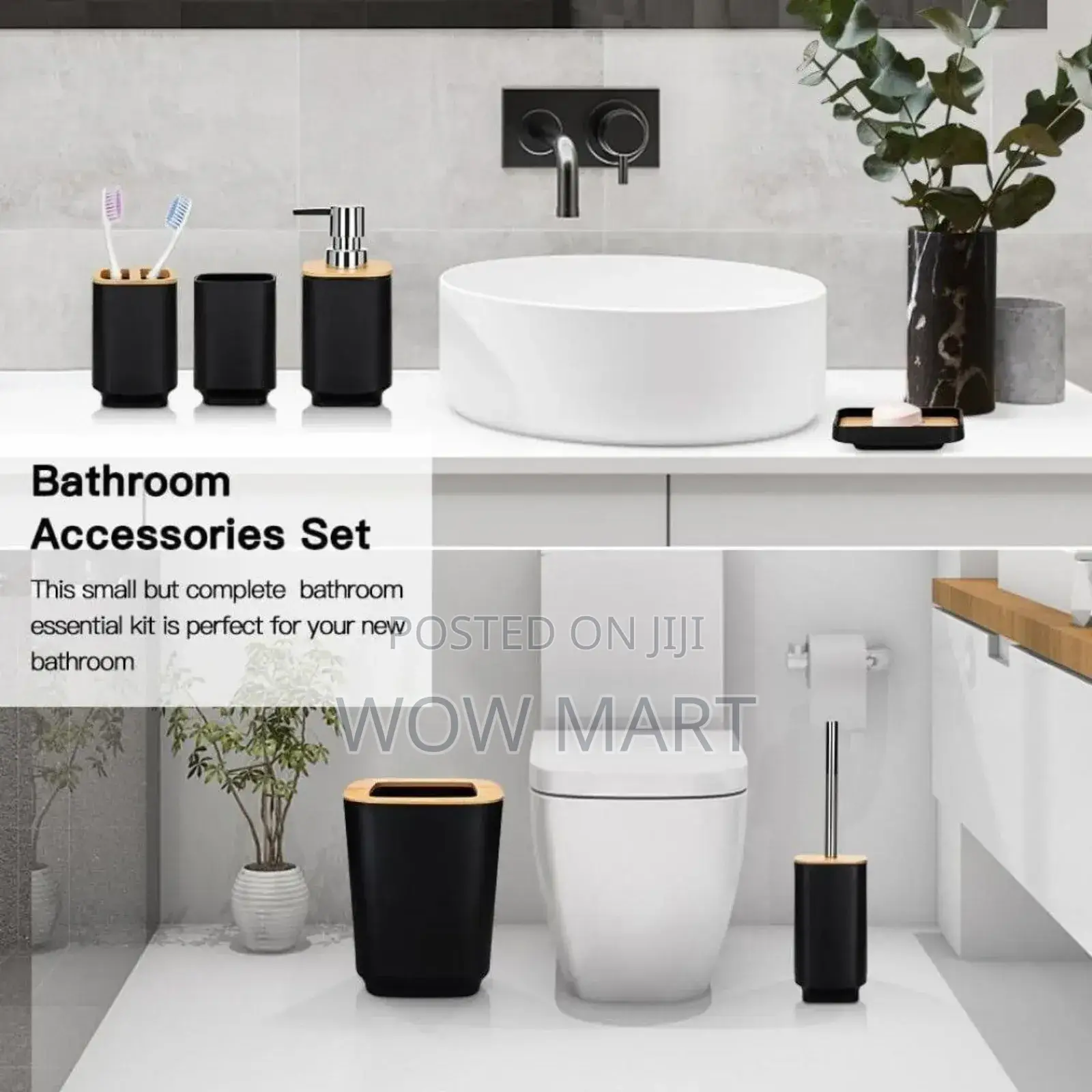 6 PCS Bathroom Set Free Delivery