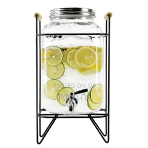 Photo - Glass Dispenser Jar With Rack 5 Liter Free Delivery