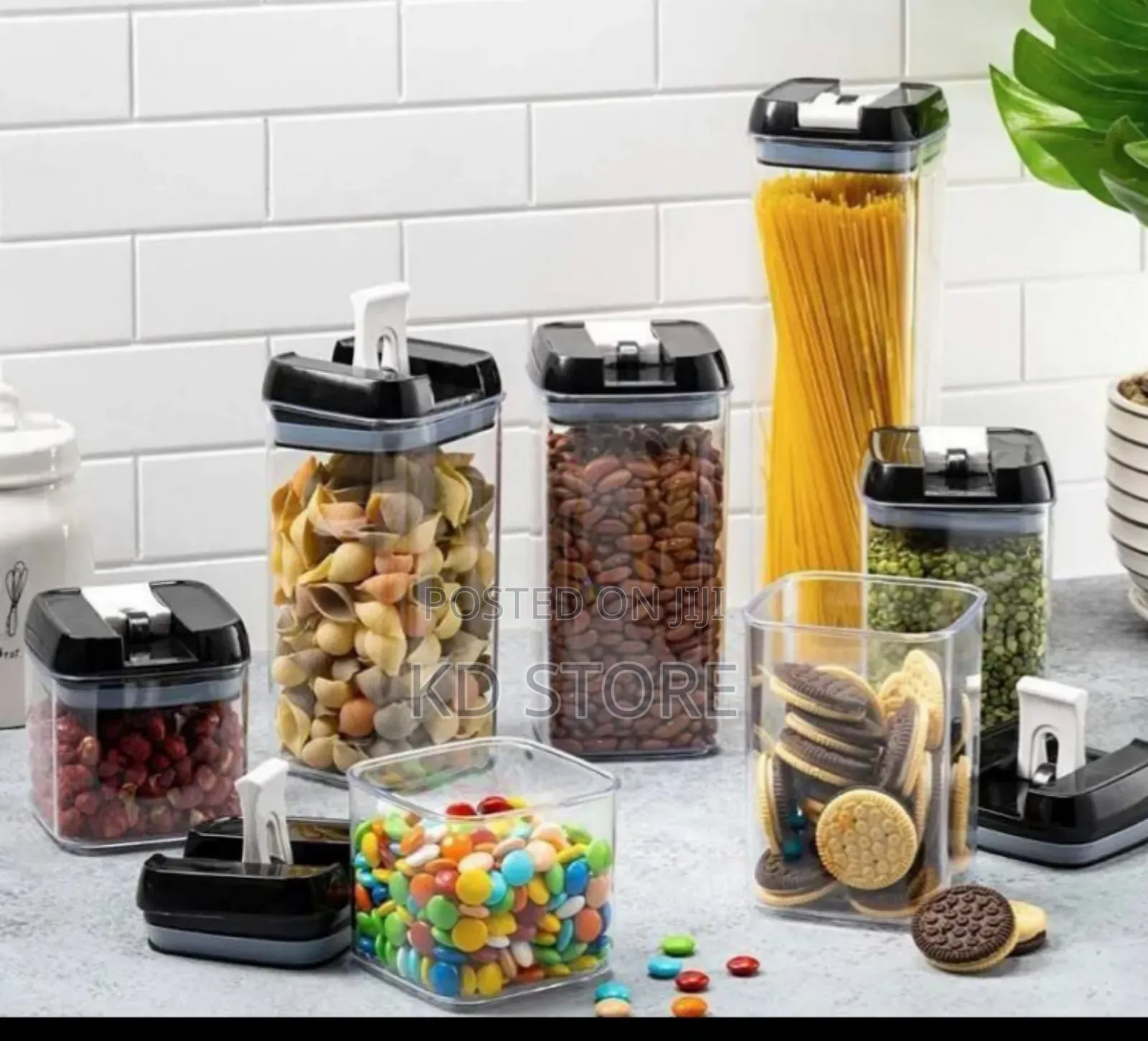 7 የተለያየ መጠን ያላቸዉ የአስቤዛ ማስቀመጫ