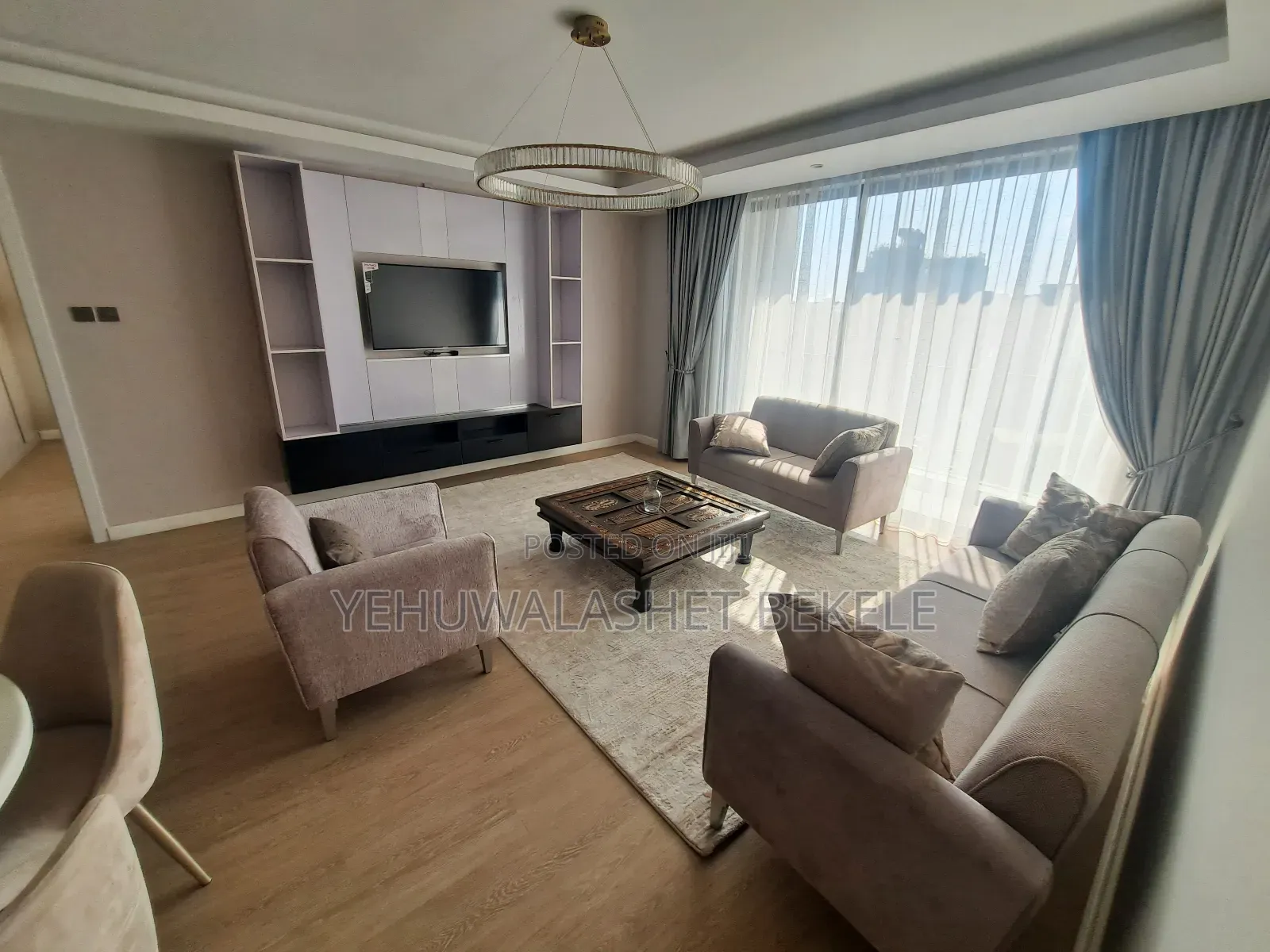Furnished 3bdrm Apartment in Homenet, Bole for rent