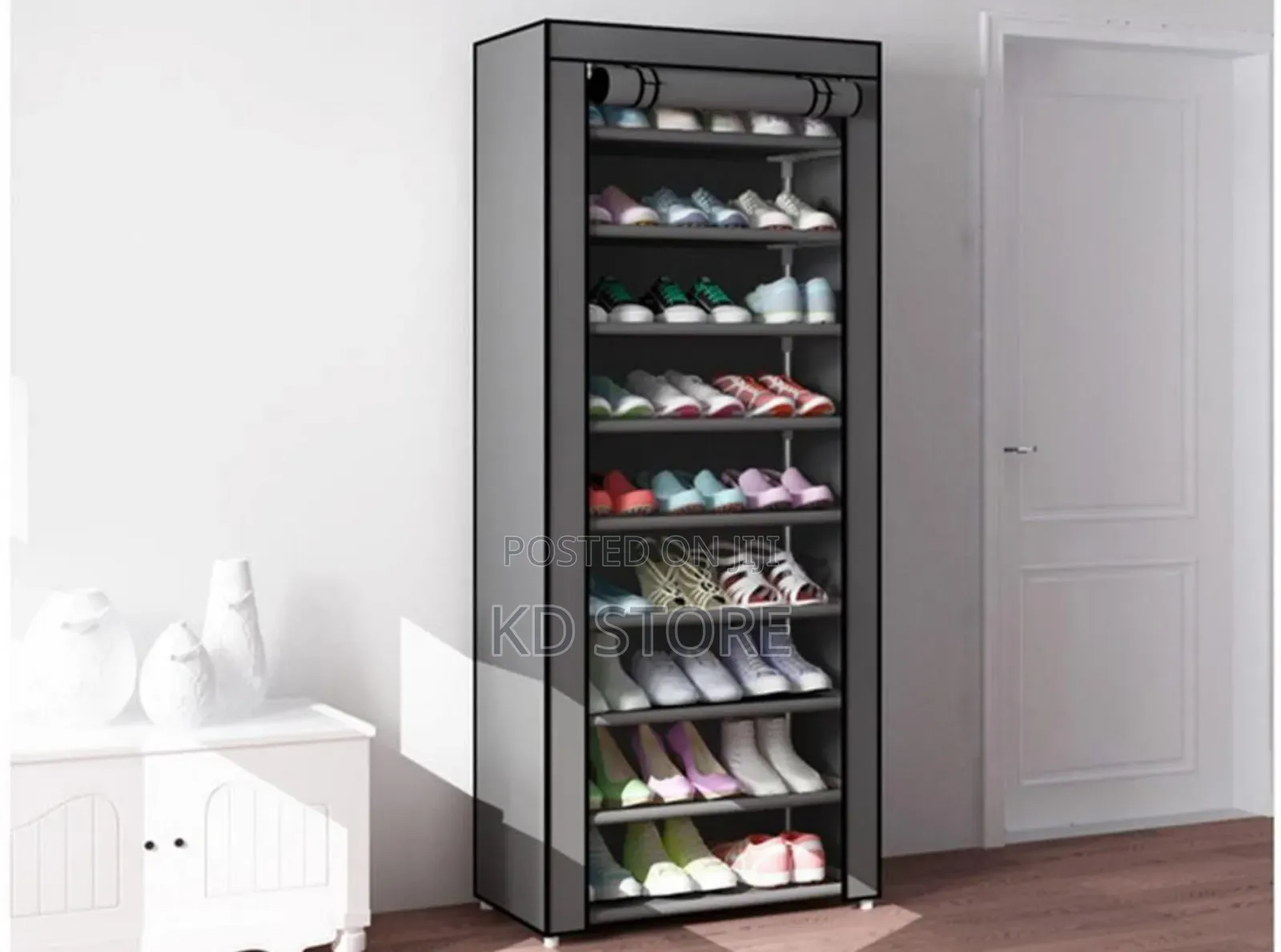Dust Proof Shoe Rack
 በቀላሉ የሚገጣጠም የሚነቃቀል