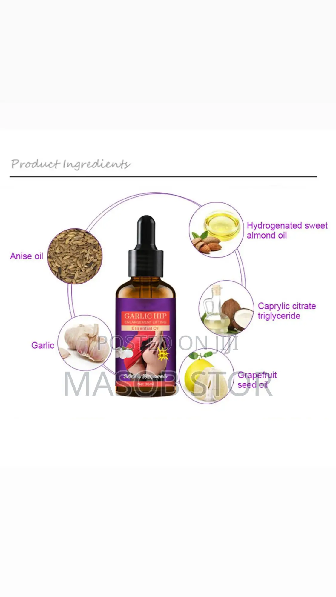 የዳሌን ማሳደጊያ/ Garlic Hip Enlargement Lifting Essential Oil