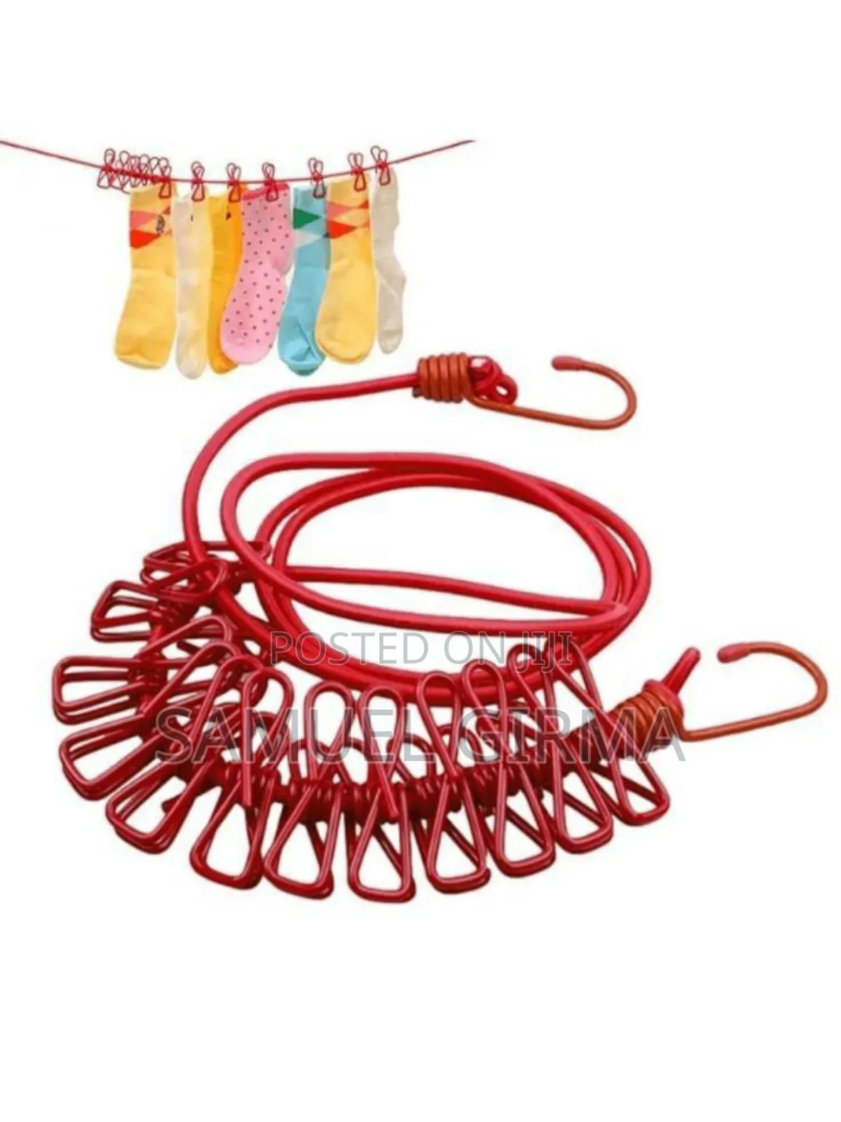 Portable Drying Rack Clips Cloth Hanger
ልብስ ማስጫ