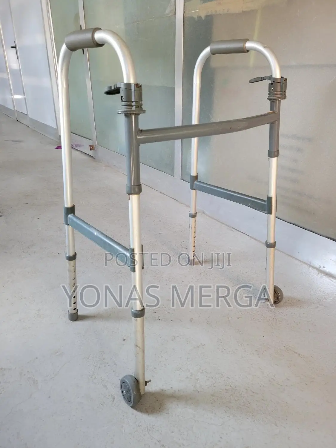 Walker፵奰one Button Folding Walker☆፹anadized Walker ወከር+ከዘራ