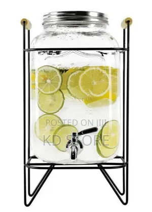  Glass Dispenser Jar With Rack