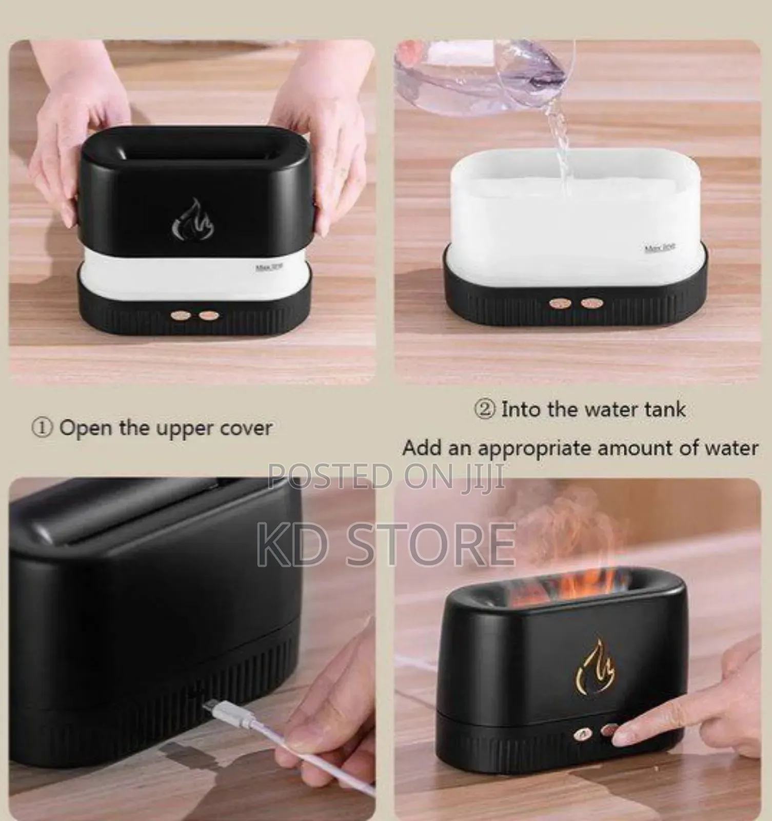 Flame Aroma Diffuser Humidifier