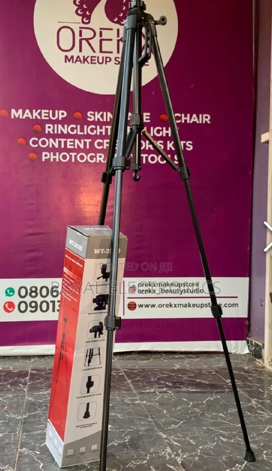 ለስልክ ለካሜራም የሚሆን Heavy Duty Tripod