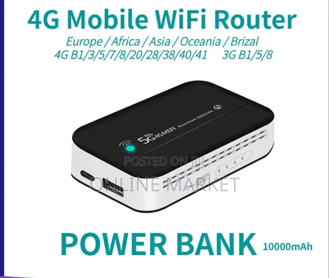 ዋይፋይ ራዉተር + ፖወር ባንክ