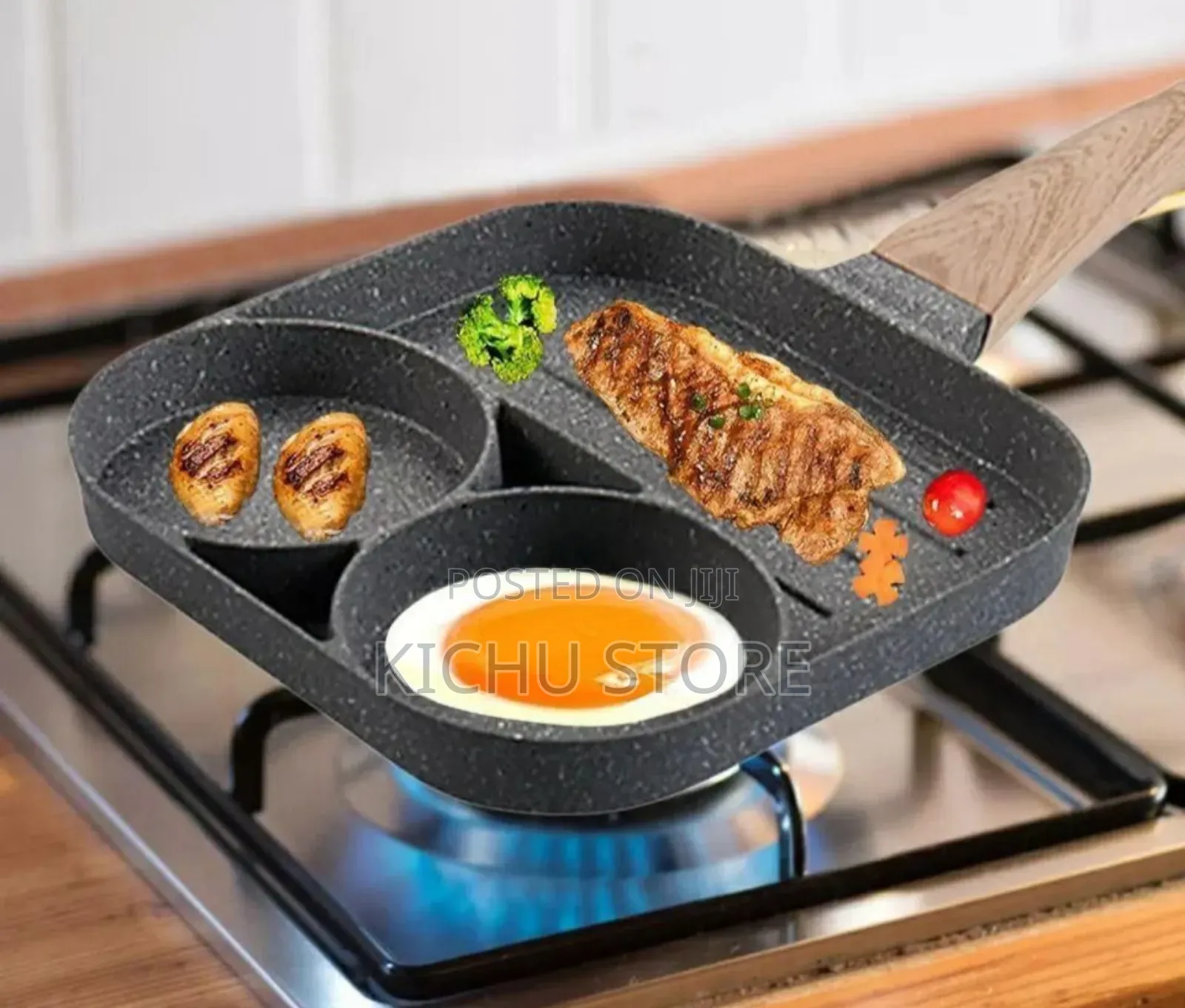 3 in 1 Flat Bottom Omelette Egg Pan