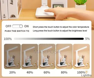 1pc Led Double Head Portable Desk Lamp