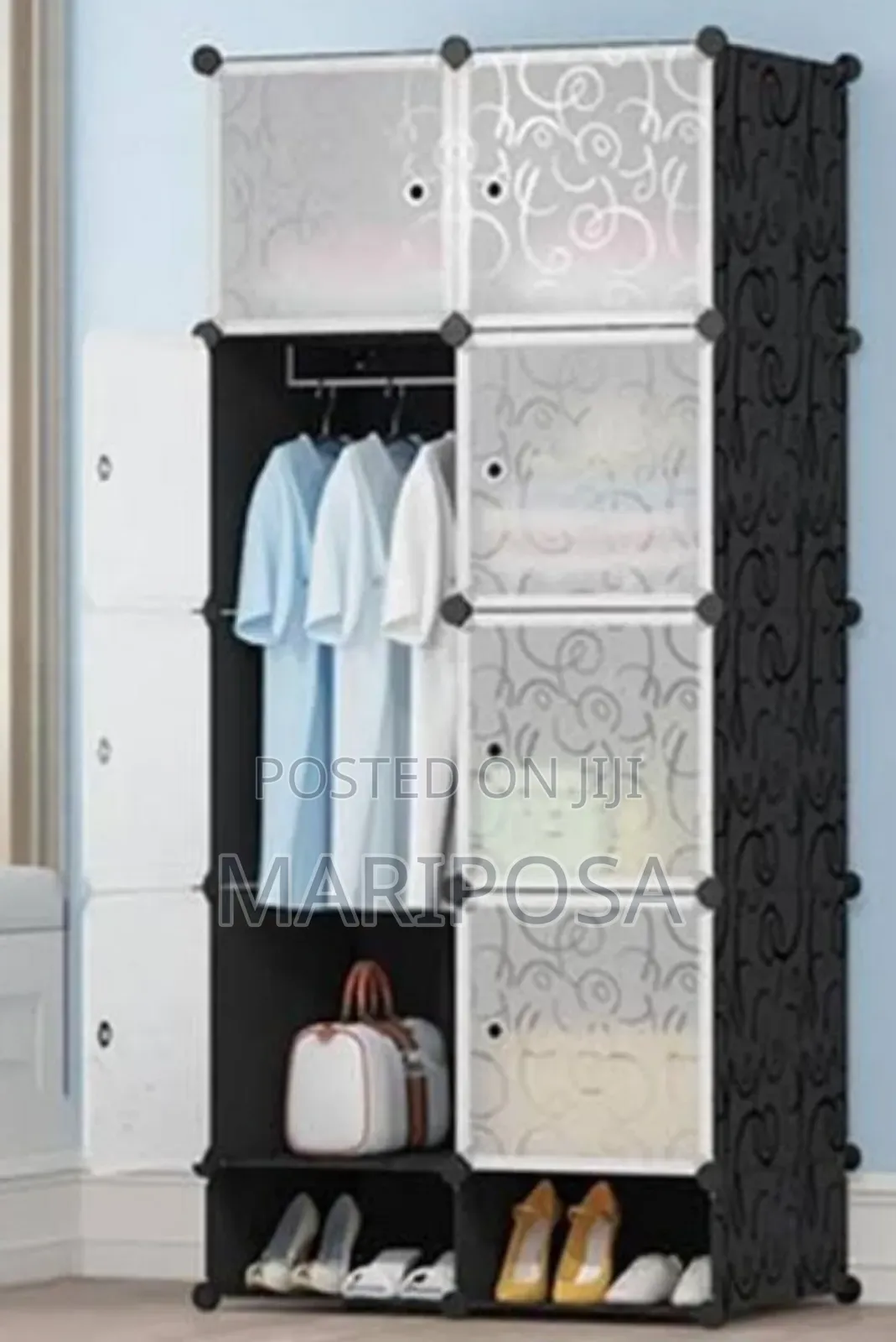  Storage Wardrobe Plastic +Metal