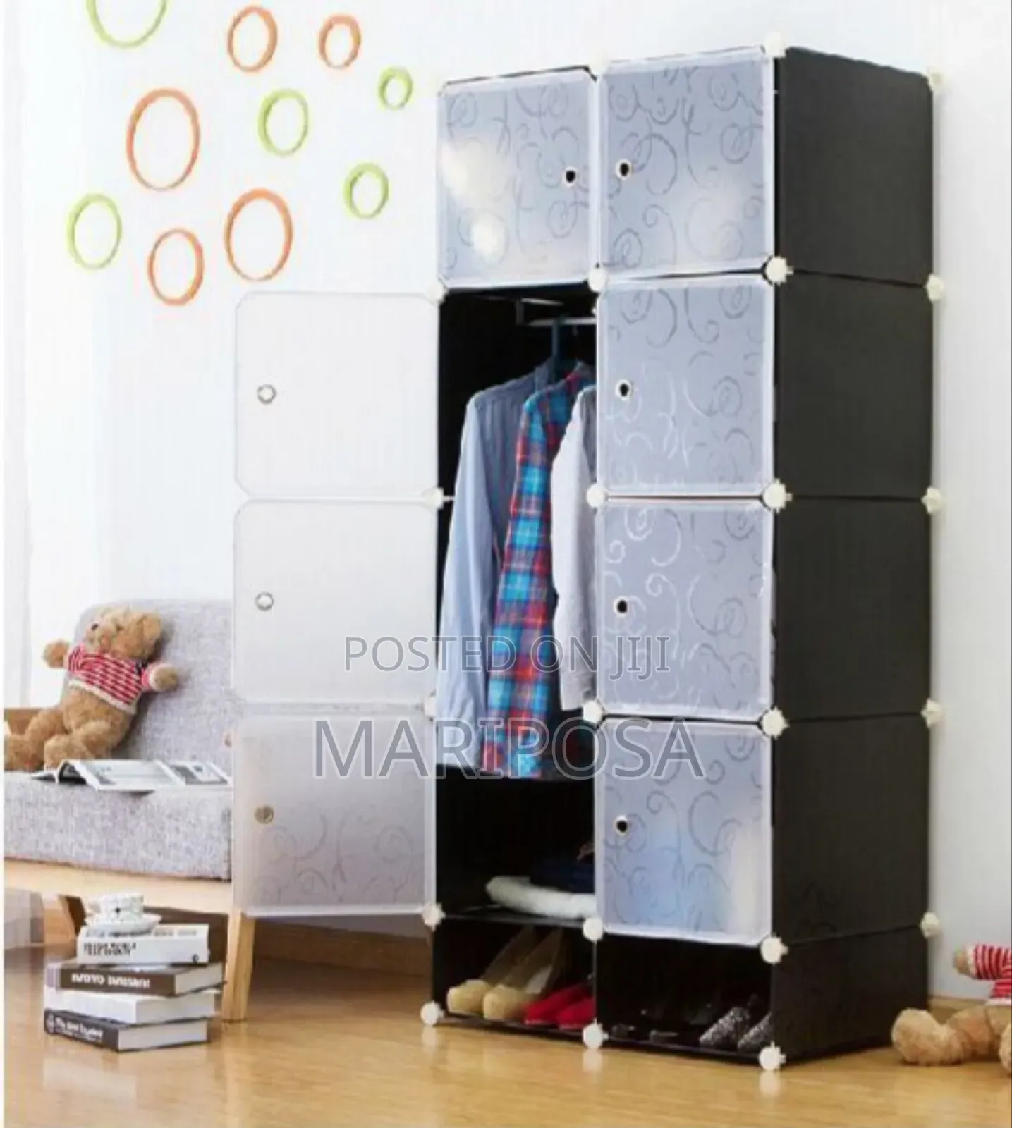  Storage Wardrobe Plastic +Metal