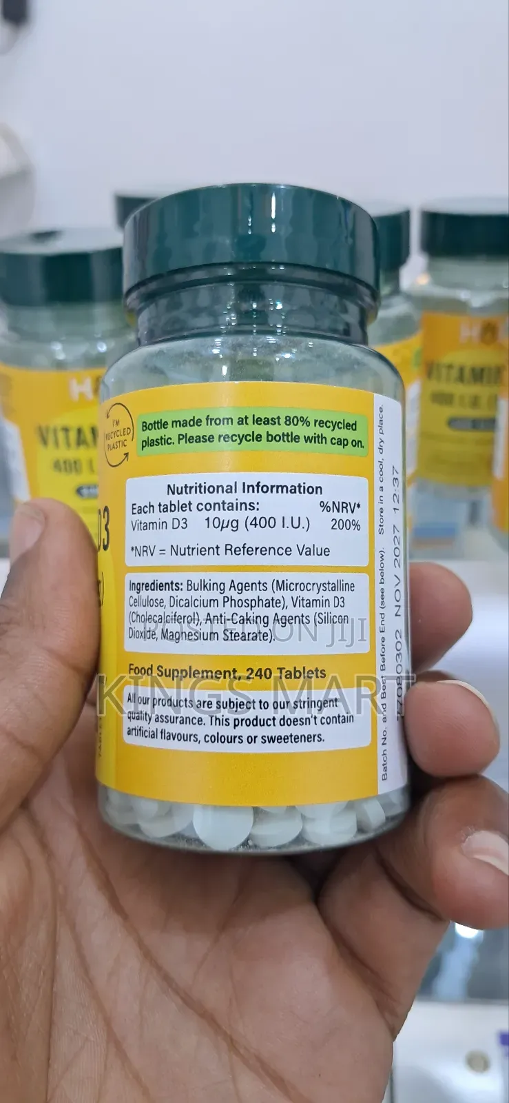 Vitamin D3 Supports Bones, Muscles Immunity 120 Tablet