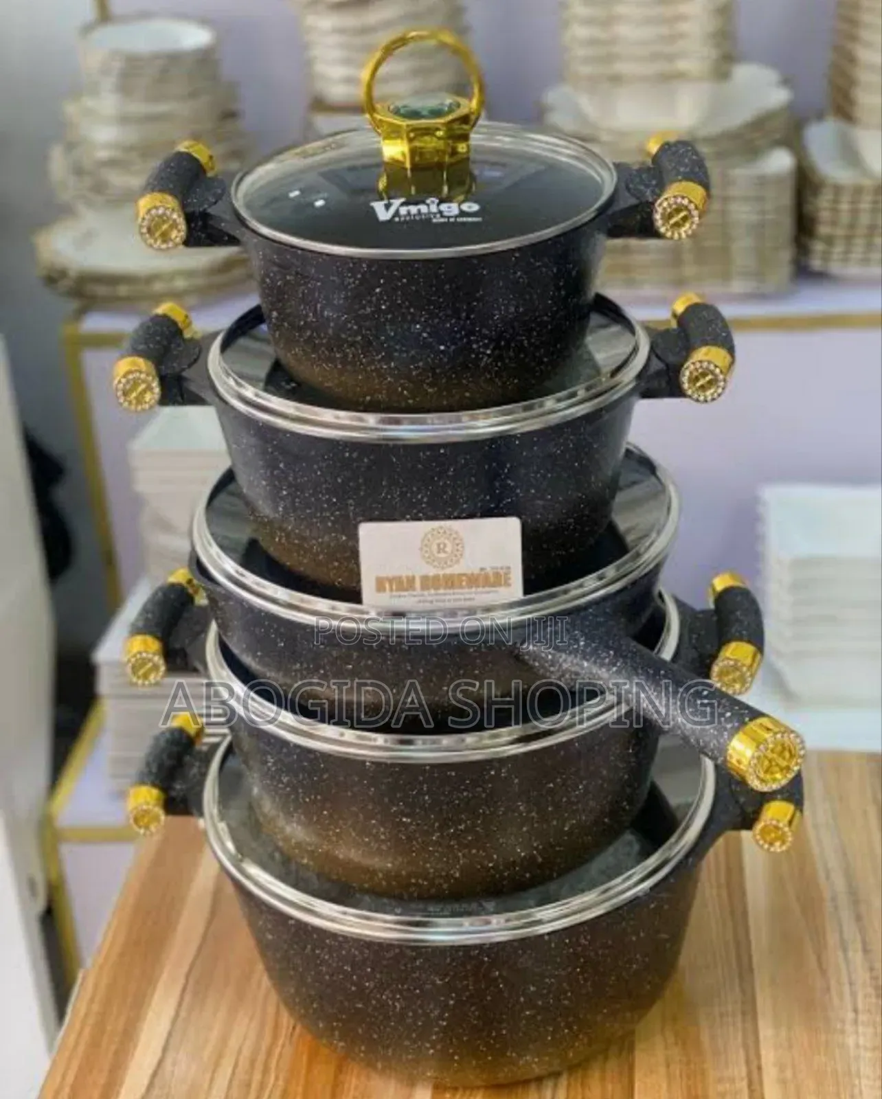  Premium 10-Piece Nano Granite Cookware Set 