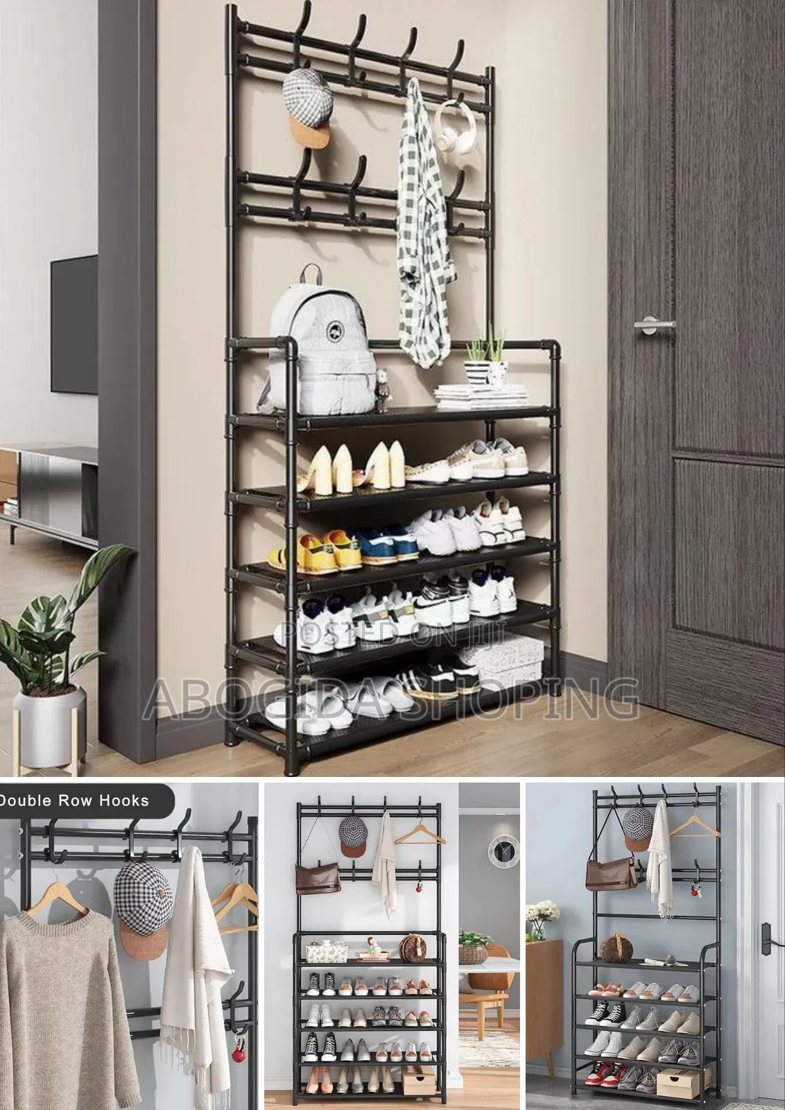 Space-Saving 5-Layer Clothes Rack | Sturdy Adjustable