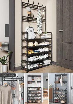 Space-Saving 5-Layer Clothes Rack | Sturdy Adjustable