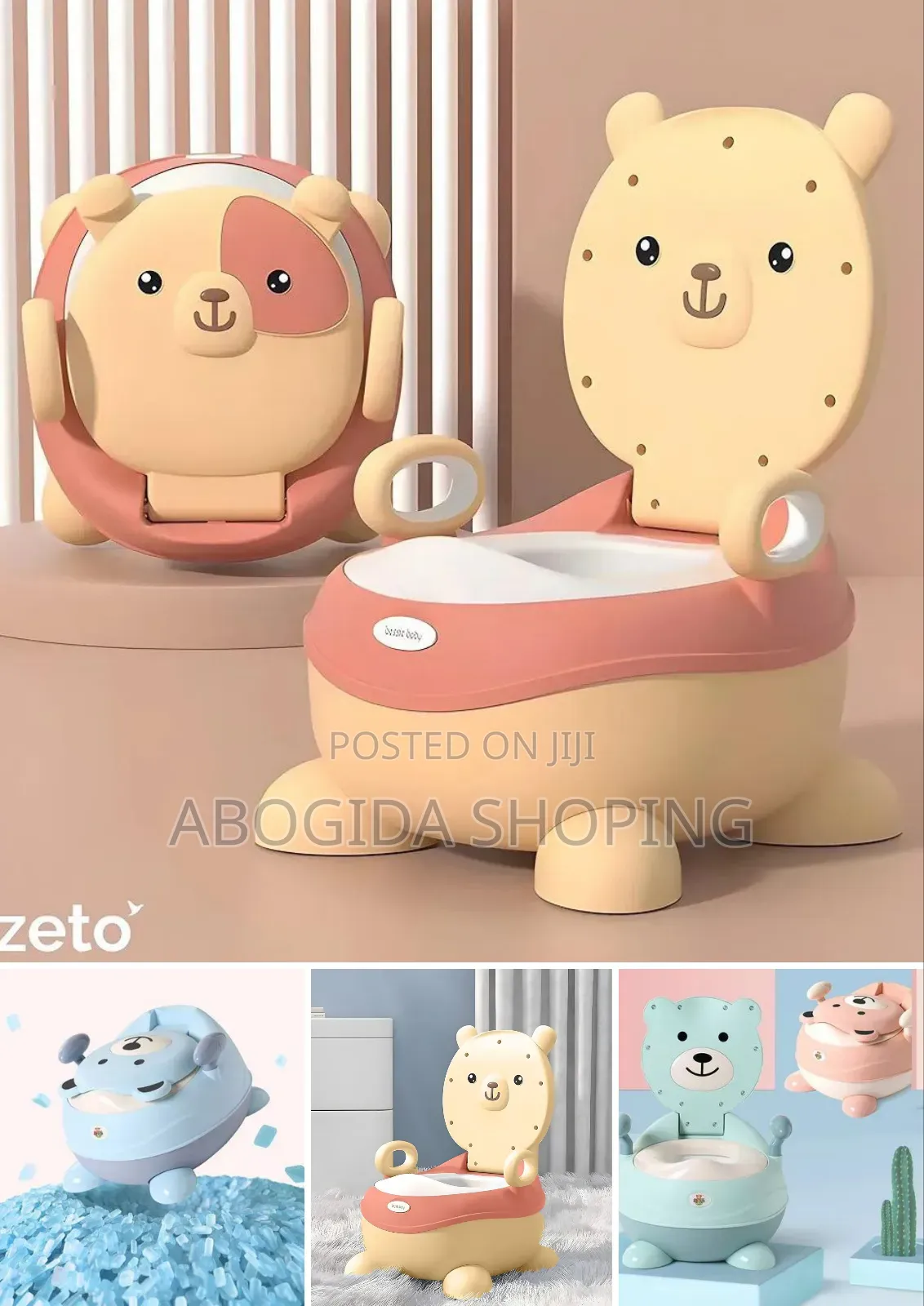 Cute Bear-Themed Baby Potty Training Seat