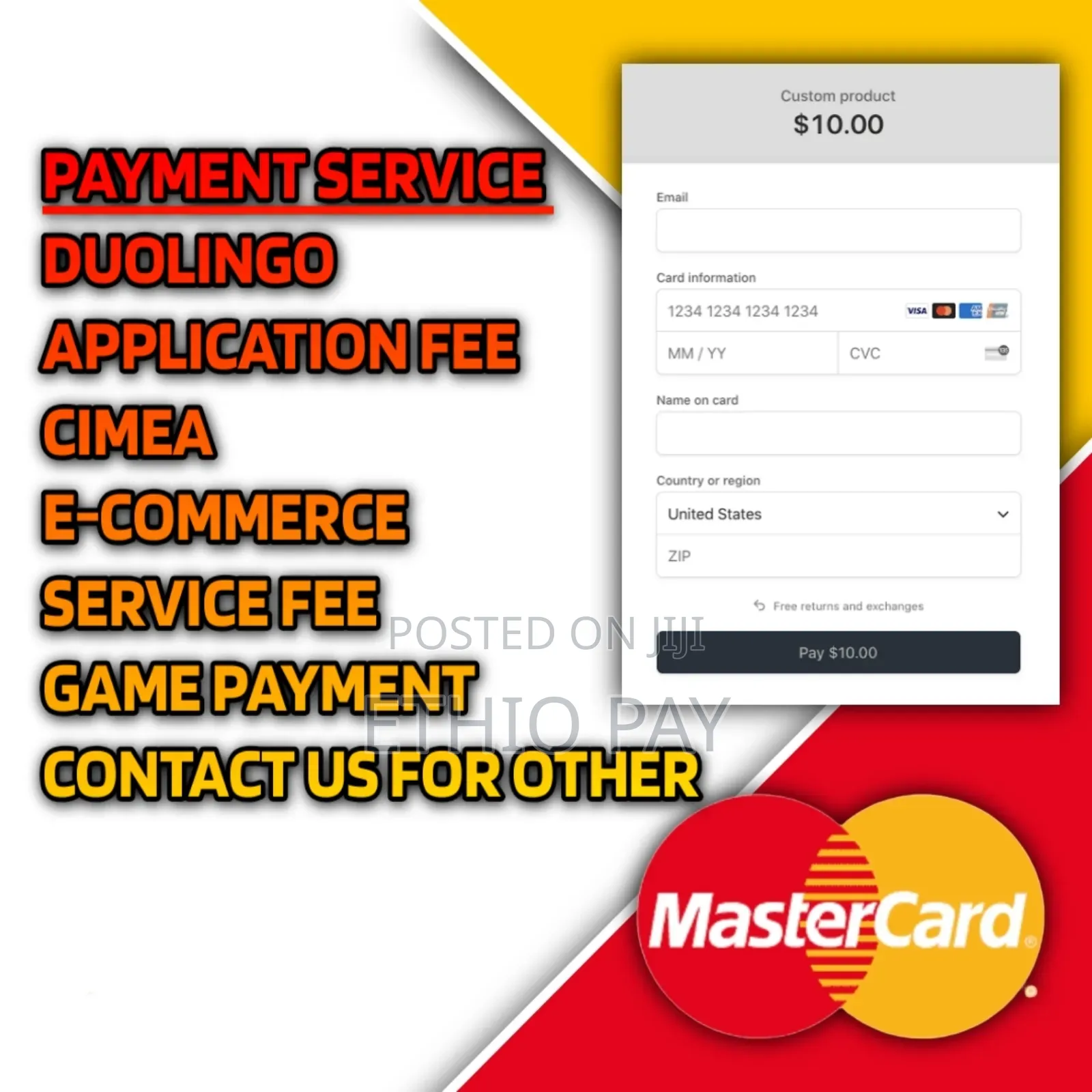 International Payment Service | Duolingo, Application Fee |